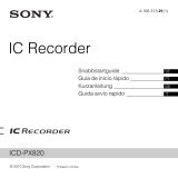 Sony ICD-PX820 Snabbstartsguide
