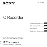 Sony ICD-SX88 Bruksanvisning