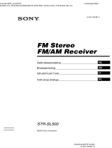 Sony STR-SL500 Bruksanvisning