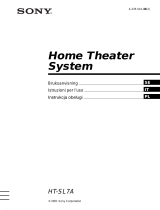 Sony HT-SL7A Bruksanvisning