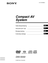 Sony DAV-S550 Bruksanvisning