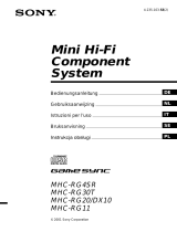 Sony MHC-DX10 Bruksanvisning