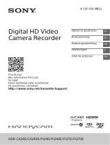 Sony HDR-PJ270E Bruksanvisning