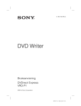 Sony VRD-P1 Bruksanvisning