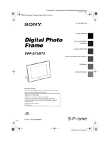 Sony DPF-A73 Bruksanvisning