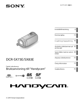Sony DCR-SX73E Bruksanvisning
