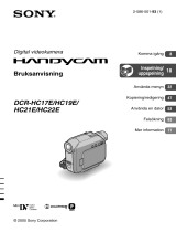 Sony DCR-HC22E Bruksanvisning