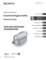 Sony DCR-HC51E Bruksanvisning