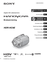 Sony HDR-HC9E Bruksanvisning