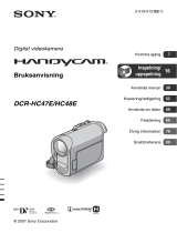Sony DCR-HC47E Bruksanvisning