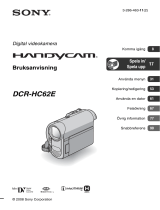 Sony DCR-HC62E Bruksanvisning