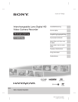 Sony NEX-VG20E Bruksanvisning