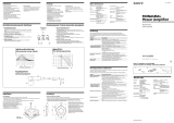 Sony XM-D1000P5 Bruksanvisning