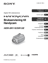 Sony HDR-SR11E Bruksanvisning
