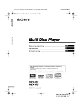 Sony MEX-R5 Bruksanvisning