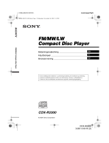 Sony CDX-R3300 Bruksanvisning