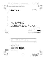 Sony CDX-GT540UI Bruksanvisning