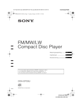Sony CDX-GT33U Bruksanvisning