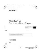 Sony CDX-GT430U Bruksanvisning