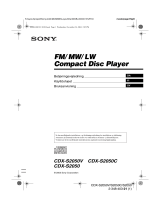 Sony CDX-S2050 Bruksanvisning