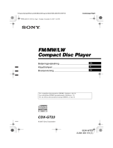 Sony CDX-GT23 Bruksanvisning