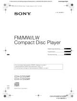 Sony CDX-GT252MP Bruksanvisning