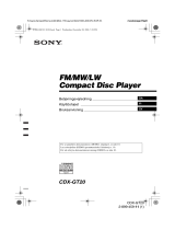 Sony CDX-GT20 Bruksanvisning