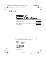 Sony CDX-S2250 Bruksanvisning