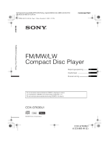Sony CDX-GT630UI Bruksanvisning