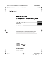 Sony CDX-S2220 Bruksanvisning