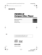 Sony CDX-A250 Bruksanvisning