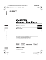 Sony CDX-GT50UI Bruksanvisning