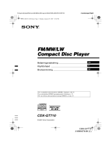 Sony CDX-GT710 Bruksanvisning