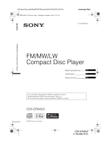 Sony CDX-GT640UI Bruksanvisning