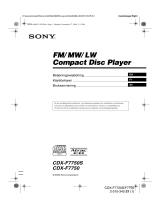 Sony CDX-F7750 Bruksanvisning