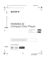 Sony CDX-GT930UI Bruksanvisning