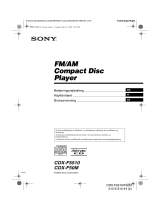 Sony CDX-F5510 Bruksanvisning