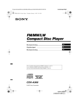 Sony CDX-A360 Bruksanvisning