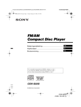 Sony CDX-S22S Bruksanvisning