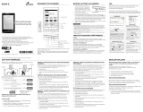 Sony PRS-T1 Snabbstartsguide