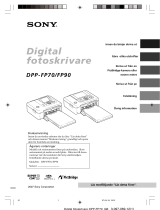 Sony DPP-FP90 Bruksanvisning
