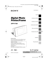 Sony DPP-F700 Bruksanvisning