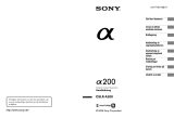 Sony DSLR-A200W Bruksanvisning