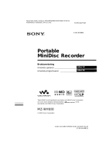 Sony MZ-NH600 Bruksanvisning
