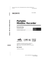 Sony MZ-NH1 Bruksanvisning