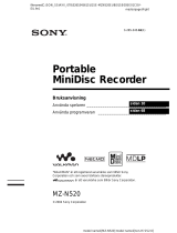 Sony MZ-N520 Bruksanvisning