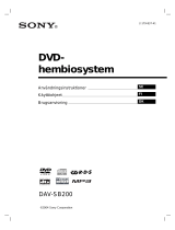 Sony DAV-SB200 Bruksanvisning