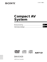 Sony DAV-EA20 Bruksanvisning
