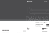 Sony DAV-X1G Bruksanvisning