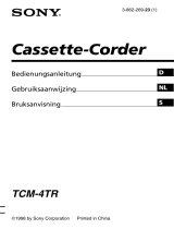 Sony TCM-4TR Bruksanvisning